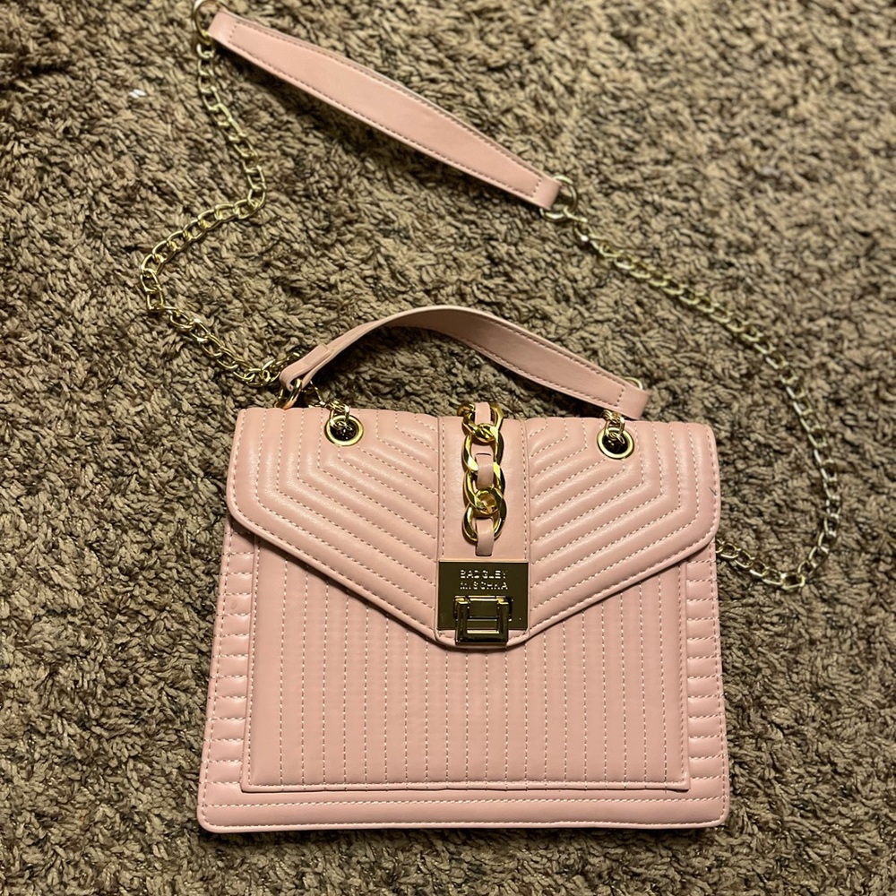 Pink Chain Strap Clutch by Badgley Mishcka - Picture 2 of 6